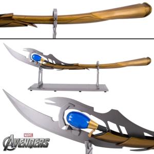 Avengers sceptre Loki présentoir led Chitauri