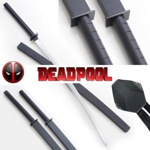 Deadpool katanas paire fourreaux étui dorsal